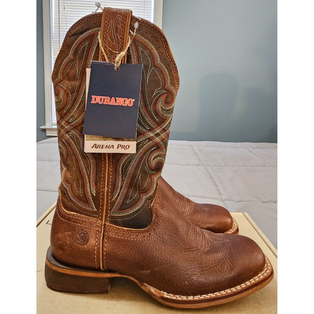 Durango® (Women's 8 M) Arena Pro™ Chestnut Western Boot - $195 - Picture 2 of 12